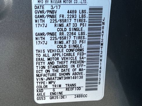 Used 2017 Nissan Rogue S image 9
