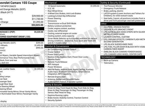 Used 2023 Chevrolet Camaro SS w/ Design Package 3 image 37