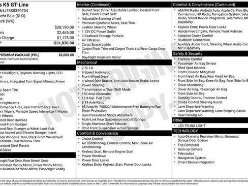 Certified 2025 Kia K5 GT-Line w/ GT-Line Premium Package FWD image 39