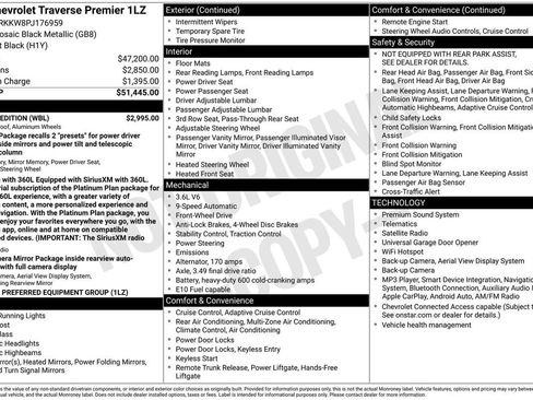Used 2023 Chevrolet Traverse Premier w/ Redline Edition FWD image 29