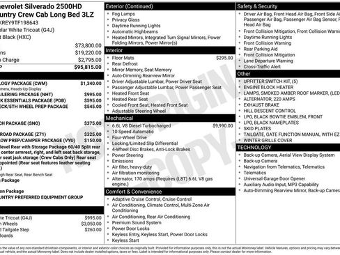 New 2026 Chevrolet Silverado 2500 High Country w/ Technology Package AWD/4WD image 10