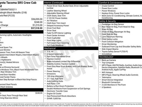 Used 2021 Toyota Tacoma SR5 AWD/4WD image 7