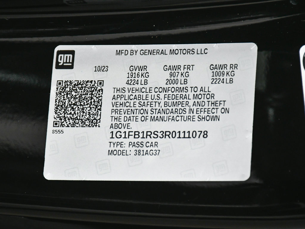 Used 2024 Chevrolet Camaro LT w/ RS Package RWD image 15