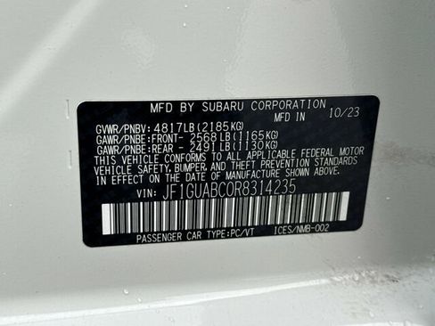Certified 2024 Subaru Impreza 2.0i w/ Popular Package #1A AWD/4WD image 34