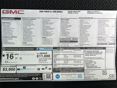 New 2026 GMC Yukon XL Denali w/ Denali Reserve Package image 21