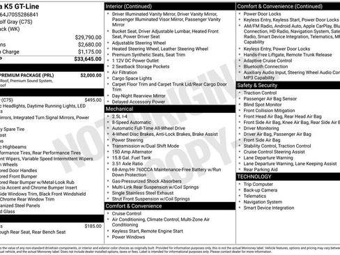 Certified 2025 Kia K5 GT-Line w/ GT-Line Premium Package AWD/4WD image 6