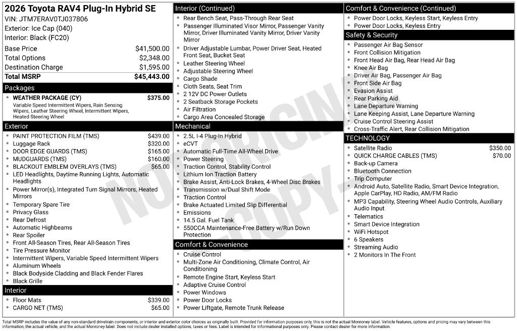 Used 2026 Toyota RAV4 SE w/ Weather Package AWD/4WD image 32