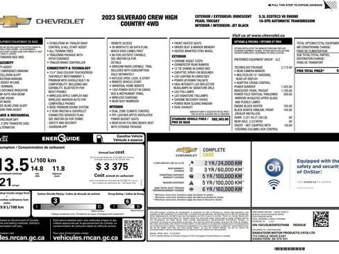 Used 2023 Chevrolet Silverado 1500 High Country w/ Technology Package AWD/4WD image 4