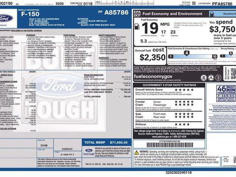 Used 2023 Ford F150 Lariat w/ Max Trailer Tow Package AWD/4WD image 38