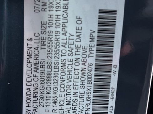 Certified 2026 Honda Odyssey Elite image 5