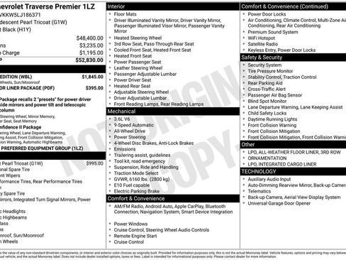 Used 2020 Chevrolet Traverse Premier w/ Redline Edition image 6