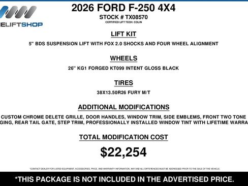 Used 2026 Ford F250 King Ranch w/ Chrome Package image 2
