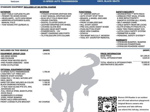 New 2026 Ford Bronco Big Bend AWD/4WD image 2