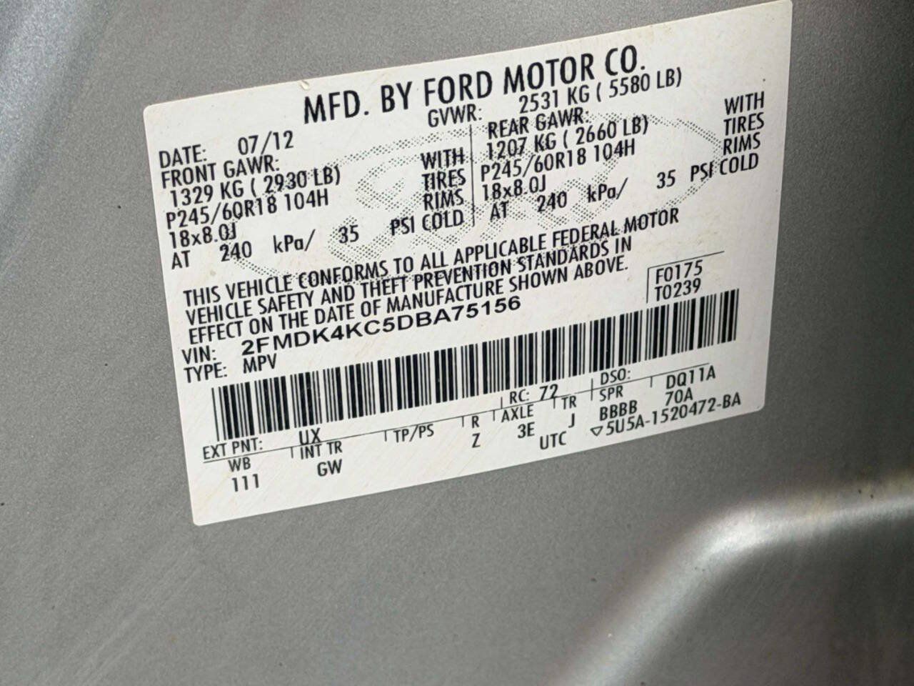 Used 2013 Ford Edge Limited AWD/4WD image 17