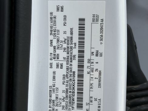 Used 2019 Ford F150 XLT w/ Equipment Group 301A Mid AWD/4WD image 17