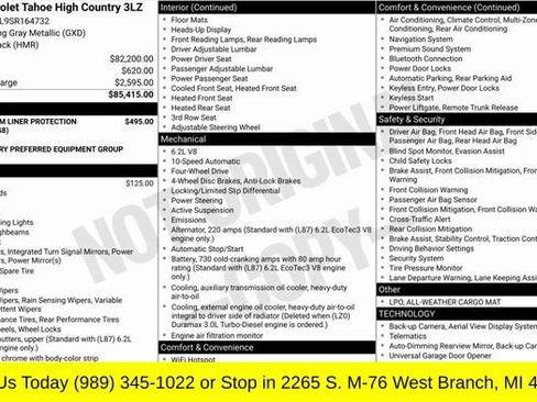 Used 2025 Chevrolet Tahoe High Country image 3