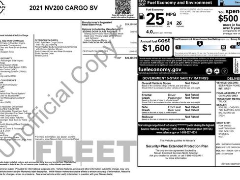 Used 2021 Nissan NV200 SV w/ Sliding Door Glass Package FWD image 28