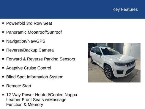 Used 2022 Jeep Grand Cherokee L Overland w/ Luxury Tech Group IV RWD image 39