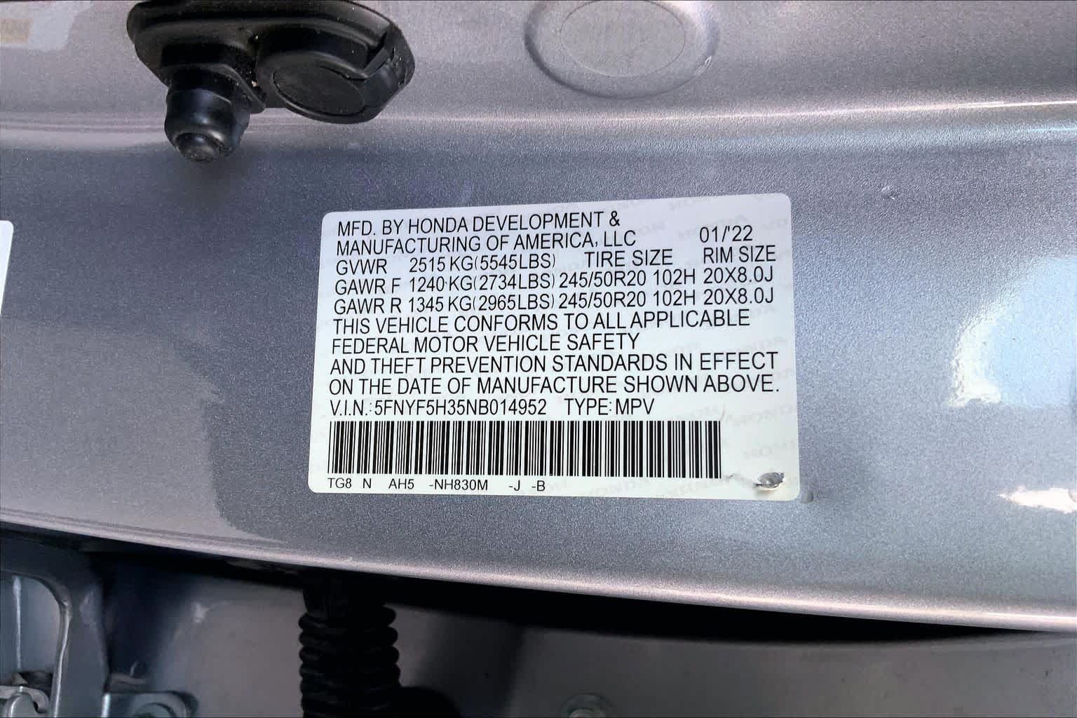 Used 2022 Honda Pilot Sport image 34