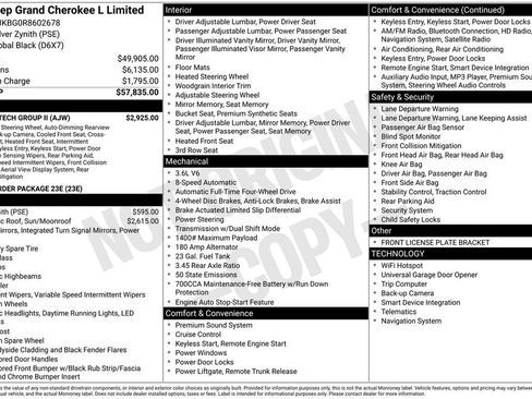 Used 2024 Jeep Grand Cherokee L Limited w/ Luxury Tech Group II AWD/4WD image 31