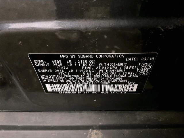 Used 2018 Subaru Outback 2.5i Premium AWD/4WD image 33