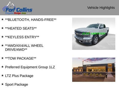 Used 2016 Chevrolet Silverado 1500 LTZ w/ Sport Package AWD/4WD image 6