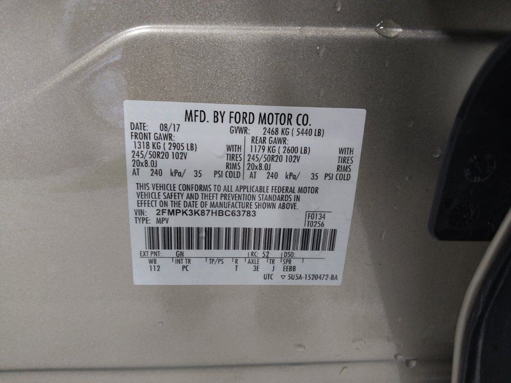 Used 2017 Ford Edge Titanium w/ Equipment Group 301A FWD image 33