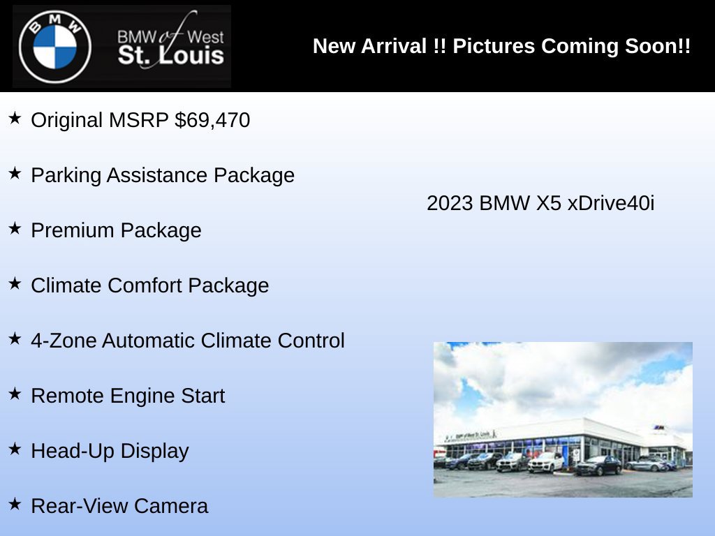 Used 2023 BMW X5 xDrive40i w/ Premium Package AWD/4WD image 3