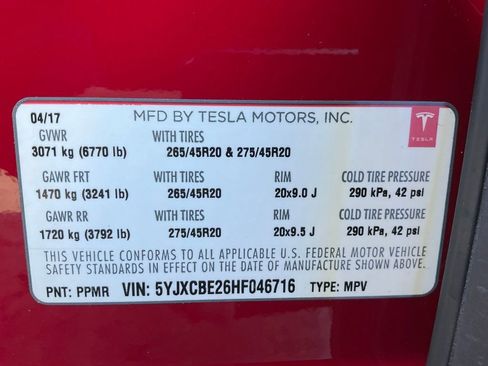 Used 2017 Tesla Model X 75D image 23