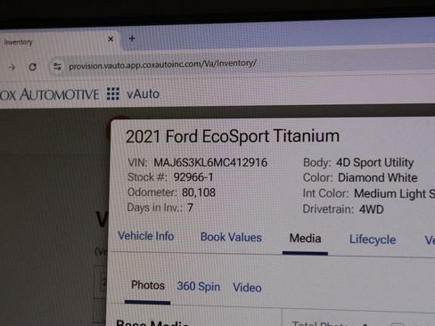 Used 2021 Ford EcoSport Titanium AWD/4WD image 21