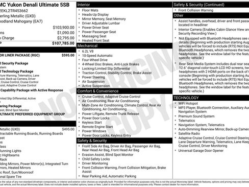 New 2026 GMC Yukon Denali Ultimate w/ LPO, Floor Liner Package AWD/4WD image 3