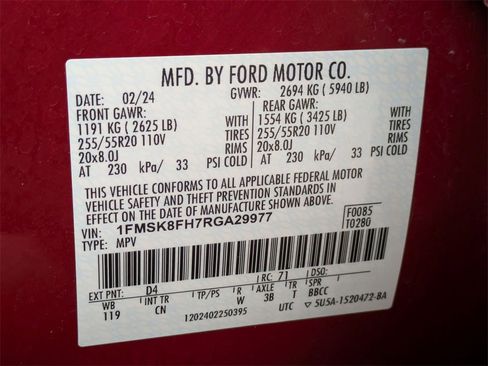 Used 2024 Ford Explorer Limited image 32