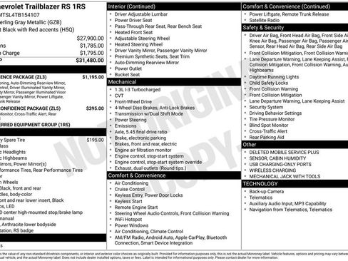 New 2026 Chevrolet TrailBlazer RS w/ Convenience Package FWD image 6