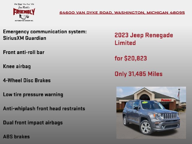 Used 2023 Jeep Renegade Limited AWD/4WD image 15
