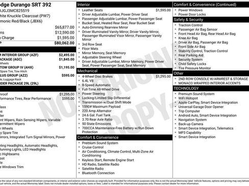 Certified 2021 Dodge Durango SRT w/ Premium Interior Group AWD/4WD image 8