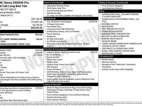 New 2026 GMC Sierra 3500 Pro w/ Convenience Package AWD/4WD image 41