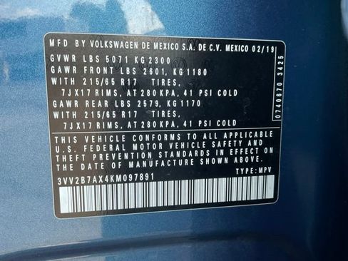Used 2019 Volkswagen Tiguan SE w/ Panoramic Sunroof Package AWD/4WD image 46