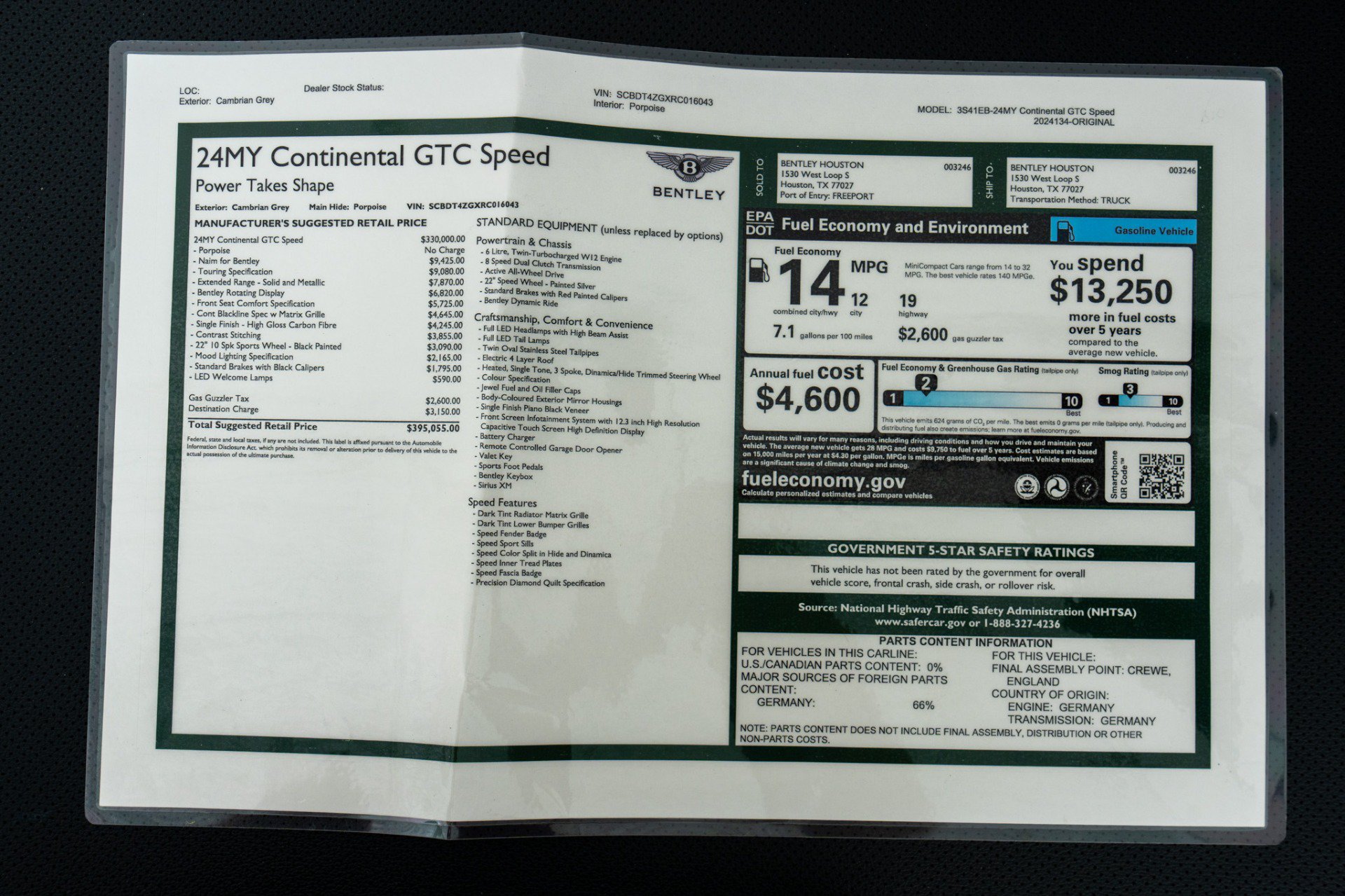 Used 2024 Bentley Continental GT Speed AWD/4WD image 24