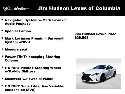 Certified 2021 Lexus RC 350 F Sport image 3