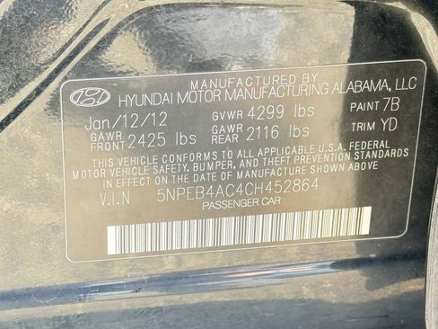 Used 2012 Hyundai Sonata GLS w/ Popular Equipment Pkg FWD image 30