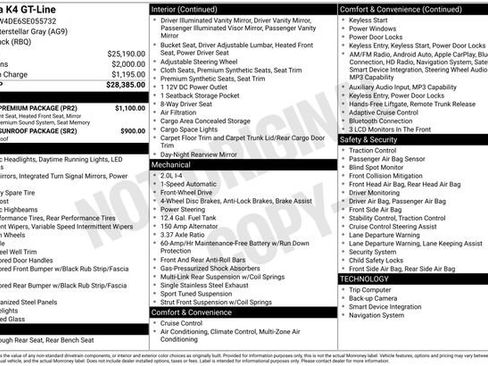 Used 2025 Kia K4 GT-Line w/ GT-Line Premium Package image 2