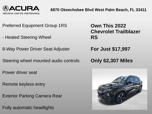 Used 2022 Chevrolet TrailBlazer RS FWD image 6