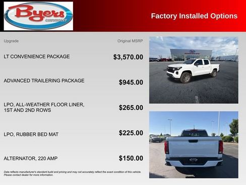 Used 2026 Chevrolet Colorado LT w/ LT Convenience Package AWD/4WD image 10