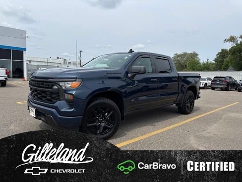 Certified 2023 Chevrolet Silverado 1500 Custom w/ LPO, Dark Essentials Package AWD/4WD image 1