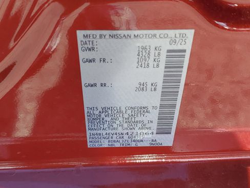 New 2025 Nissan Altima 2.5 SL image 21