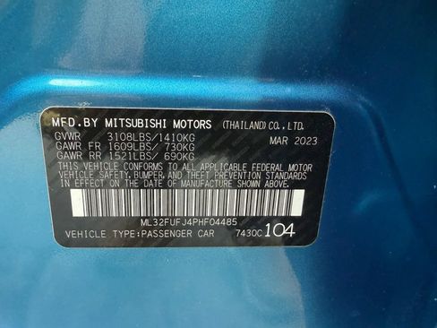 Used 2023 Mitsubishi Mirage G4 ES FWD image 56