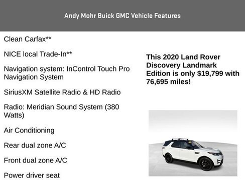Used 2020 Land Rover Discovery Landmark AWD/4WD image 4