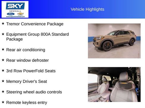 New 2026 Ford Explorer Tremor w/ Tremor Convenience Package image 12
