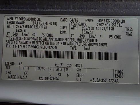 Used 2016 Ford Transit 250 130 Low Roof w/ Exterior Upgrade Package image 33