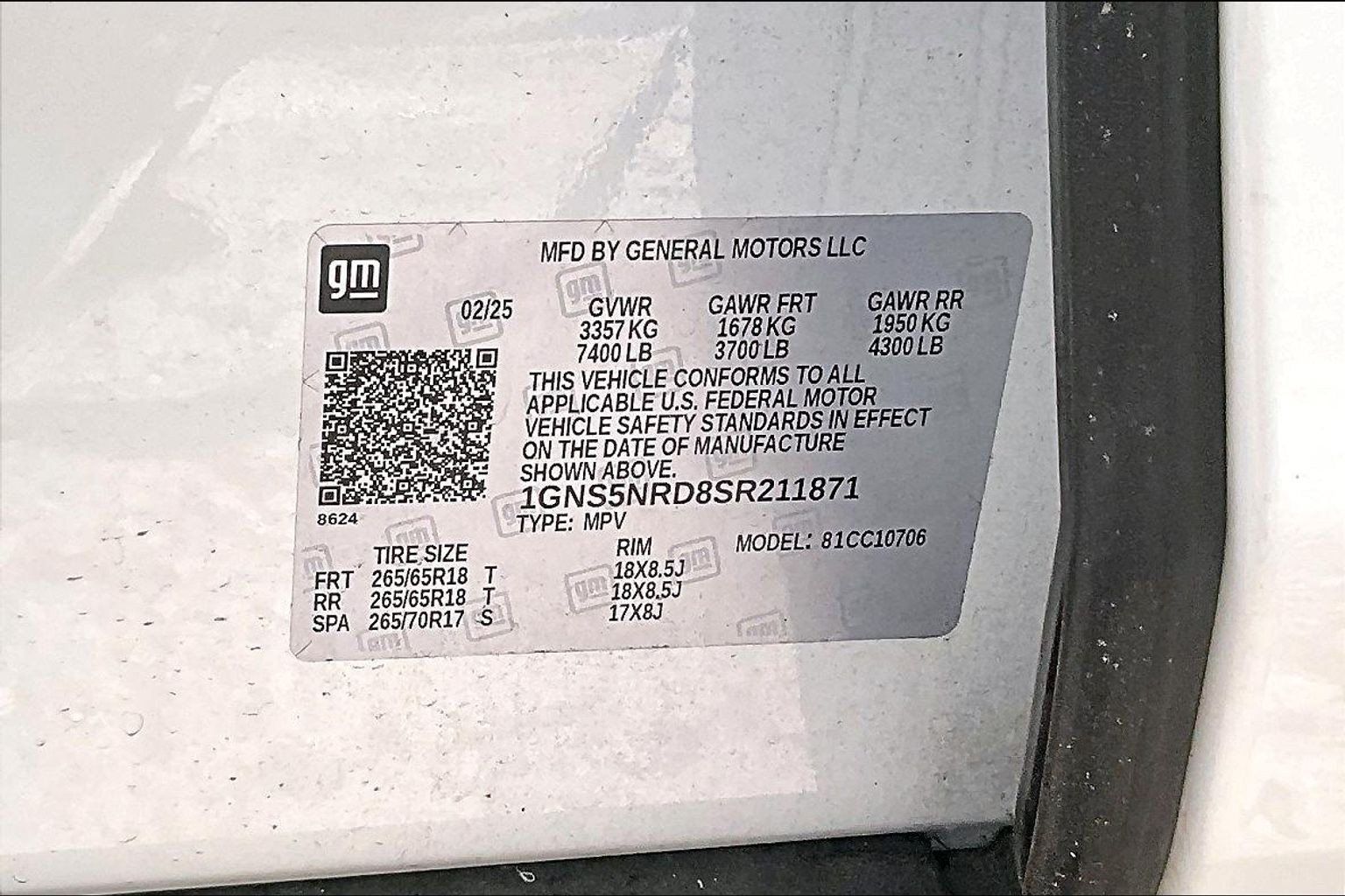 Used 2025 Chevrolet Tahoe LT RWD image 21